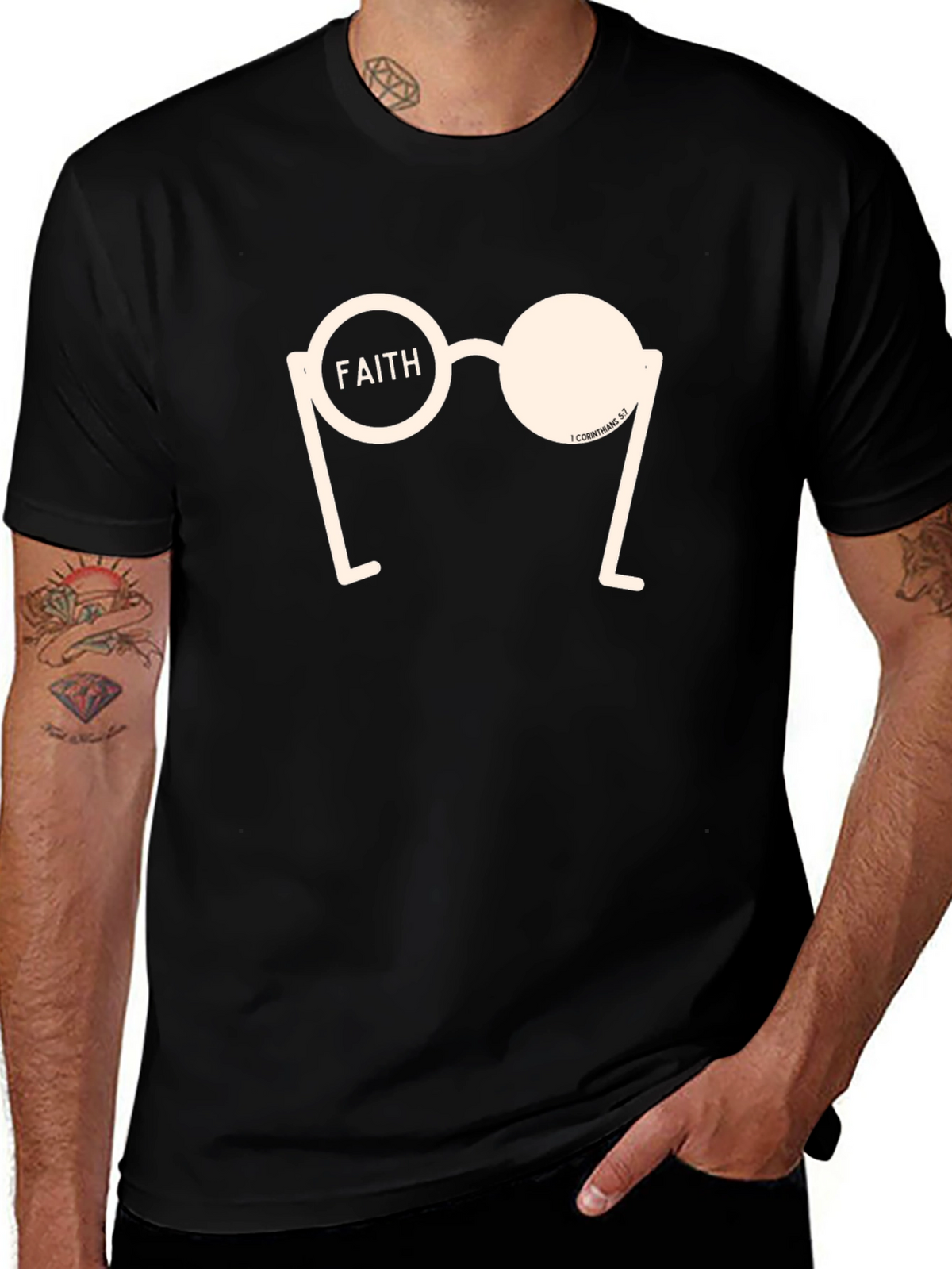 Faith Glasses T-Shirt - Christian Inspired Graphic Tee