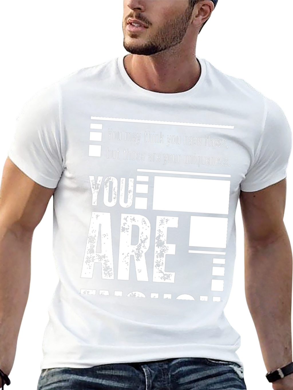 Uniqueness Statement Black T-Shirt