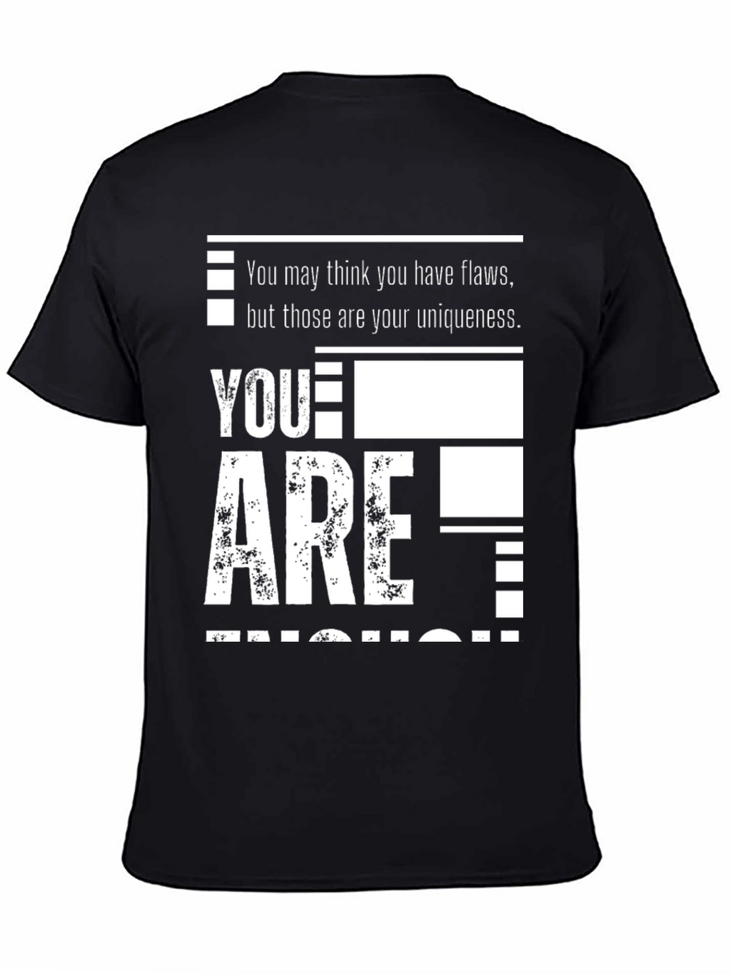 Uniqueness Statement Black T-Shirt