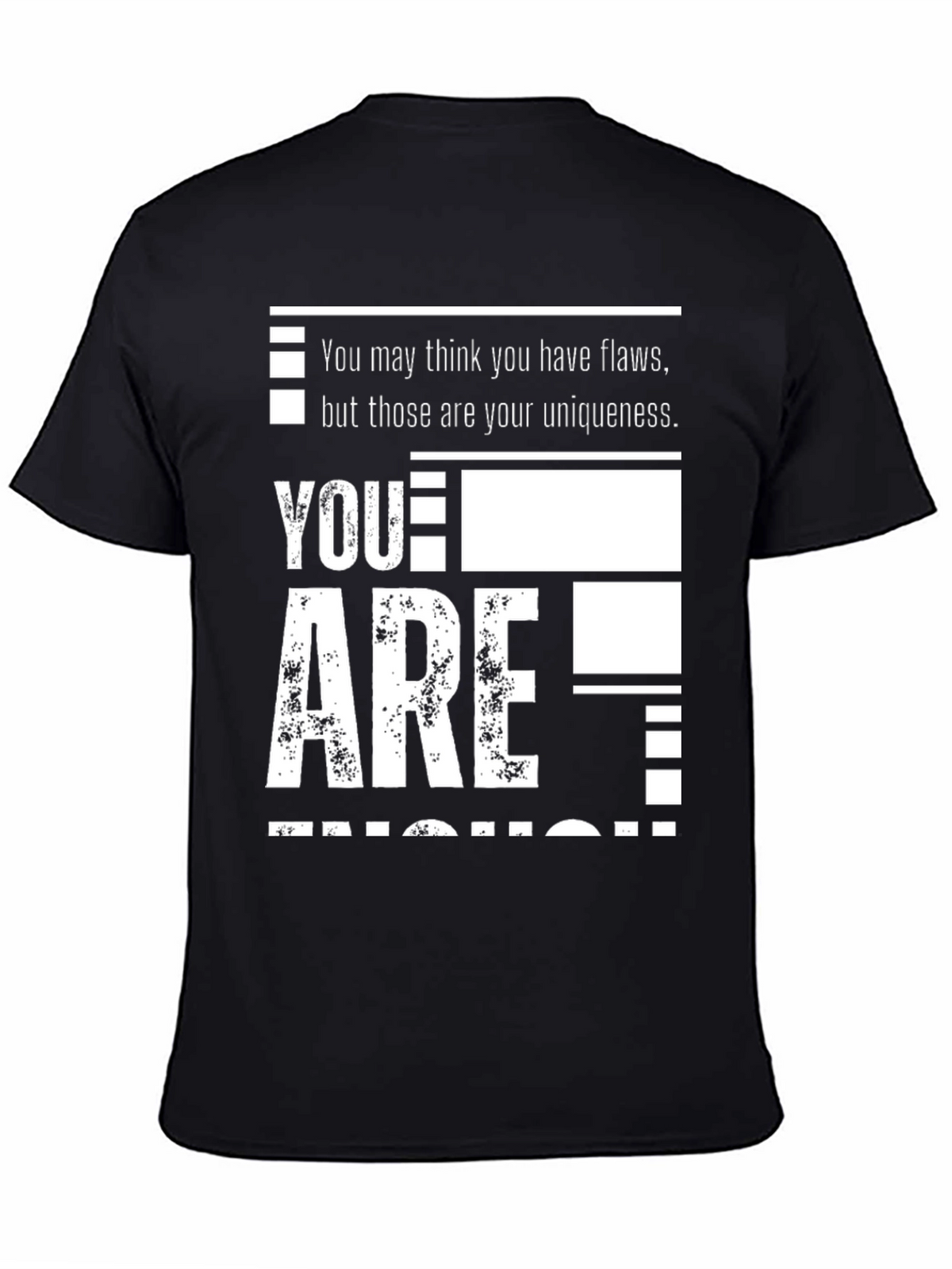 Uniqueness Statement Black T-Shirt