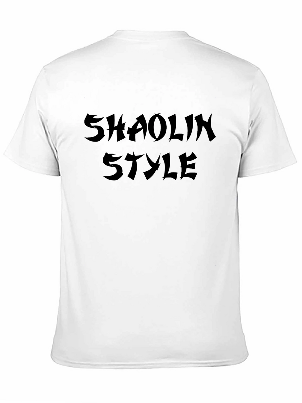 Shaolin Style Graphic Tee - Black Cotton T-Shirt