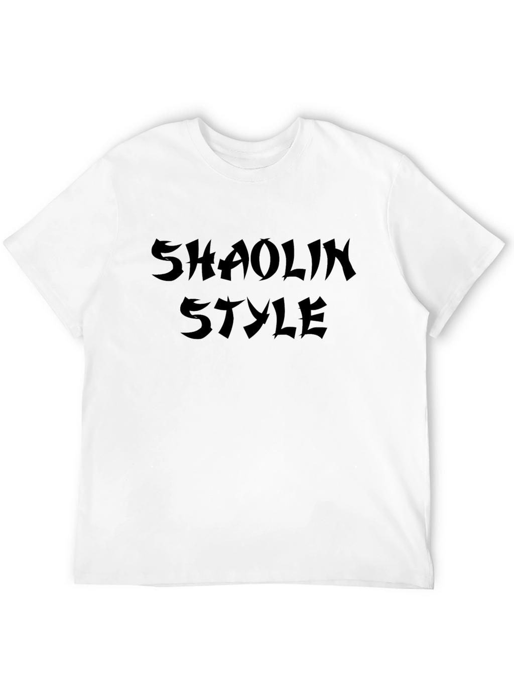 Shaolin Style Graphic Tee - Black Cotton T-Shirt