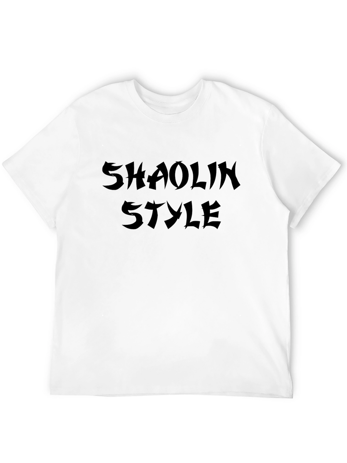 Shaolin Style Graphic Tee - Black Cotton T-Shirt