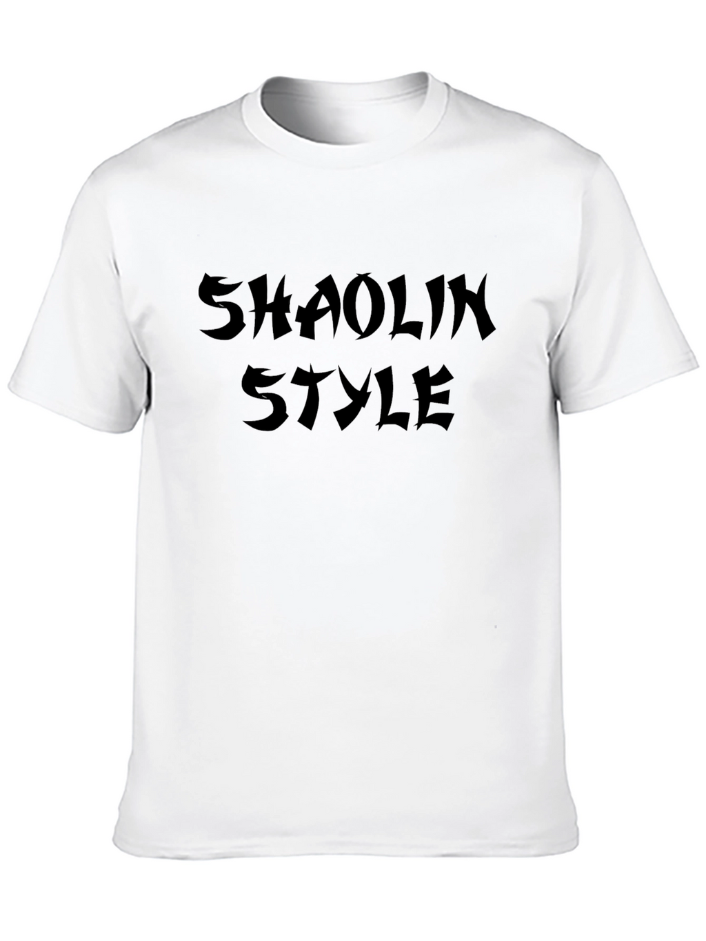 Shaolin Style Graphic Tee - Black Cotton T-Shirt