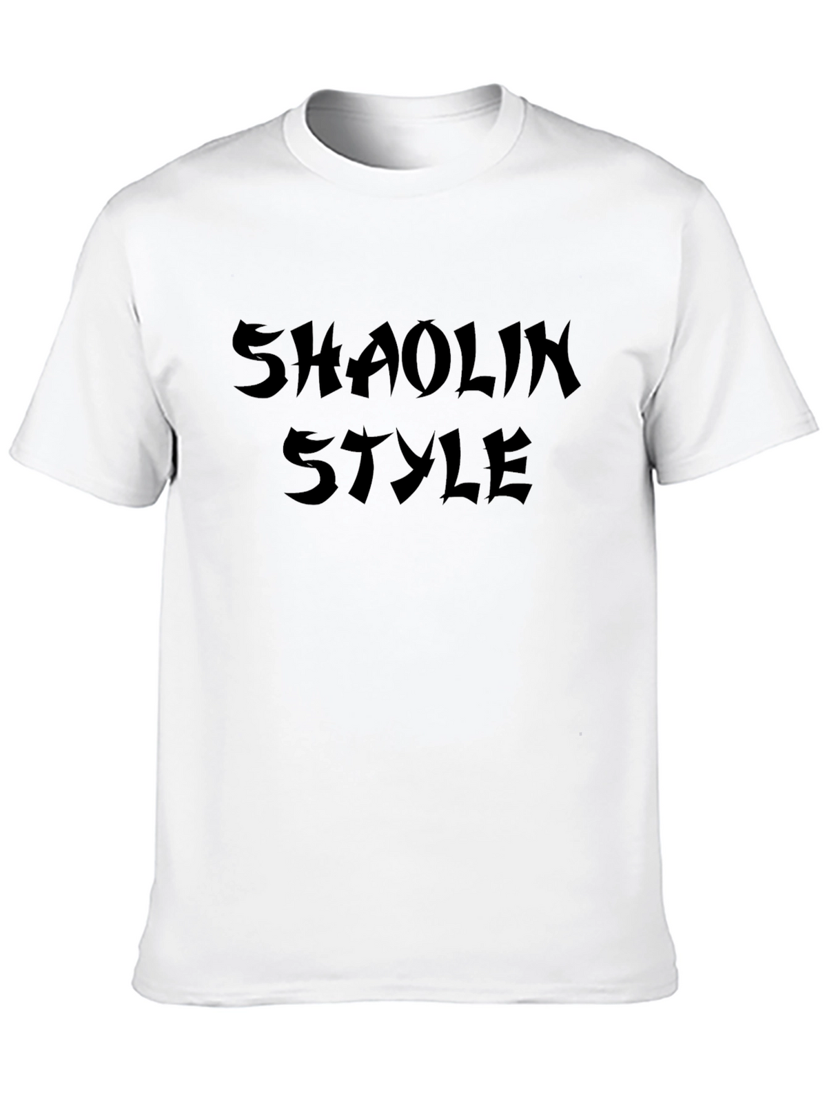 Shaolin Style Graphic Tee - Black Cotton T-Shirt