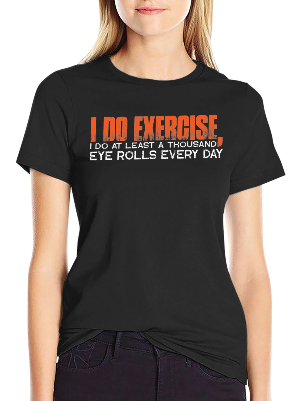 Funny Exercise Eye Roll T-Shirt