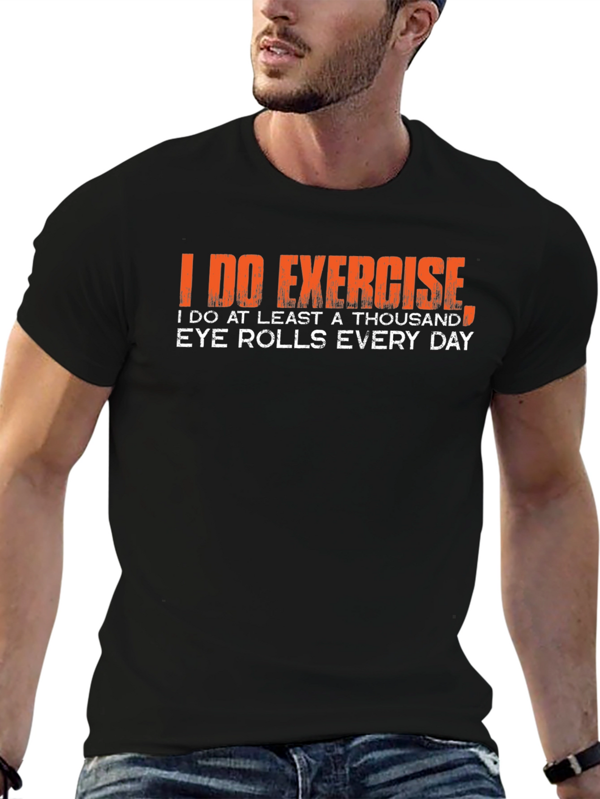 Funny Exercise Eye Roll T-Shirt