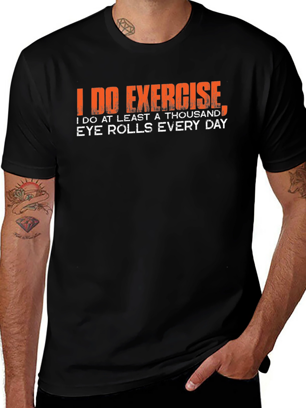Funny Exercise Eye Roll T-Shirt