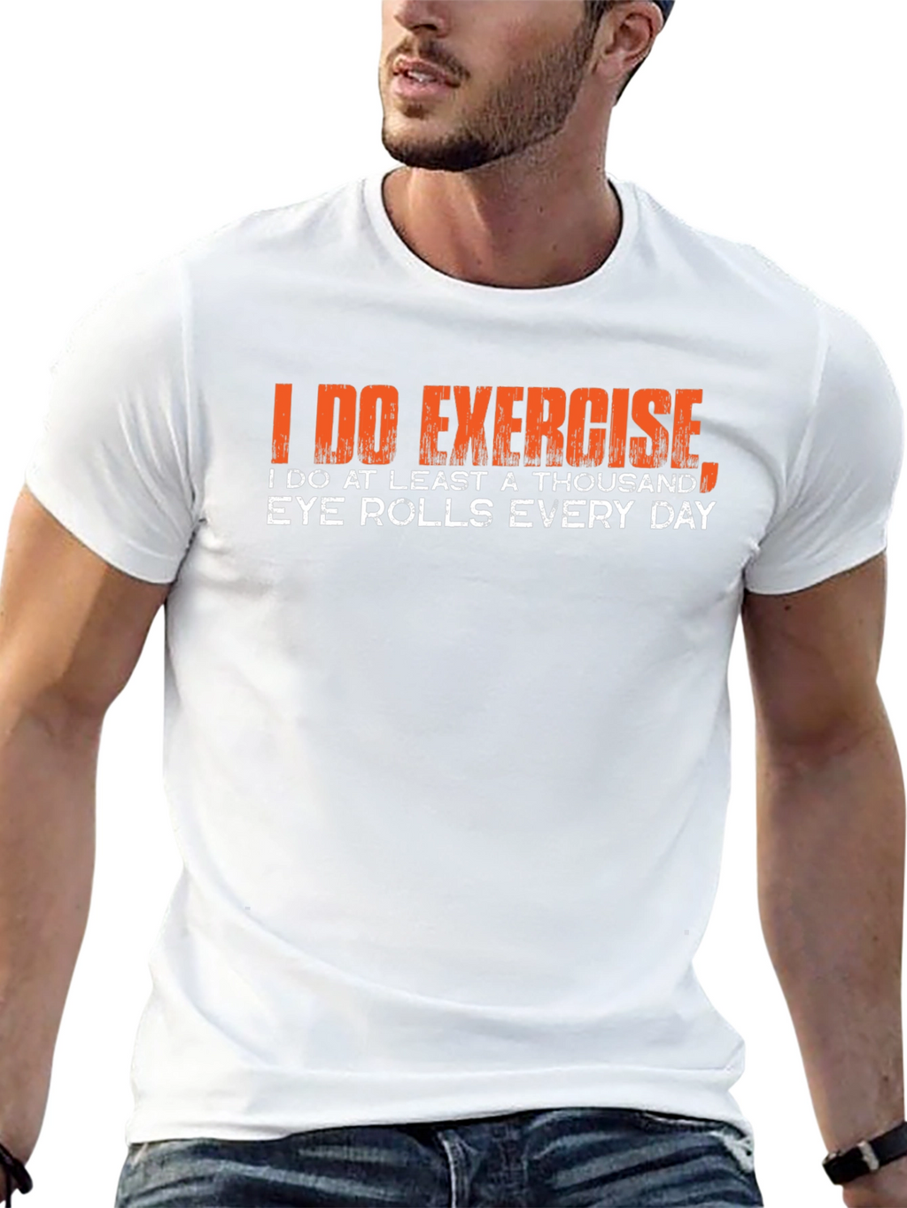 Funny Exercise Eye Roll T-Shirt
