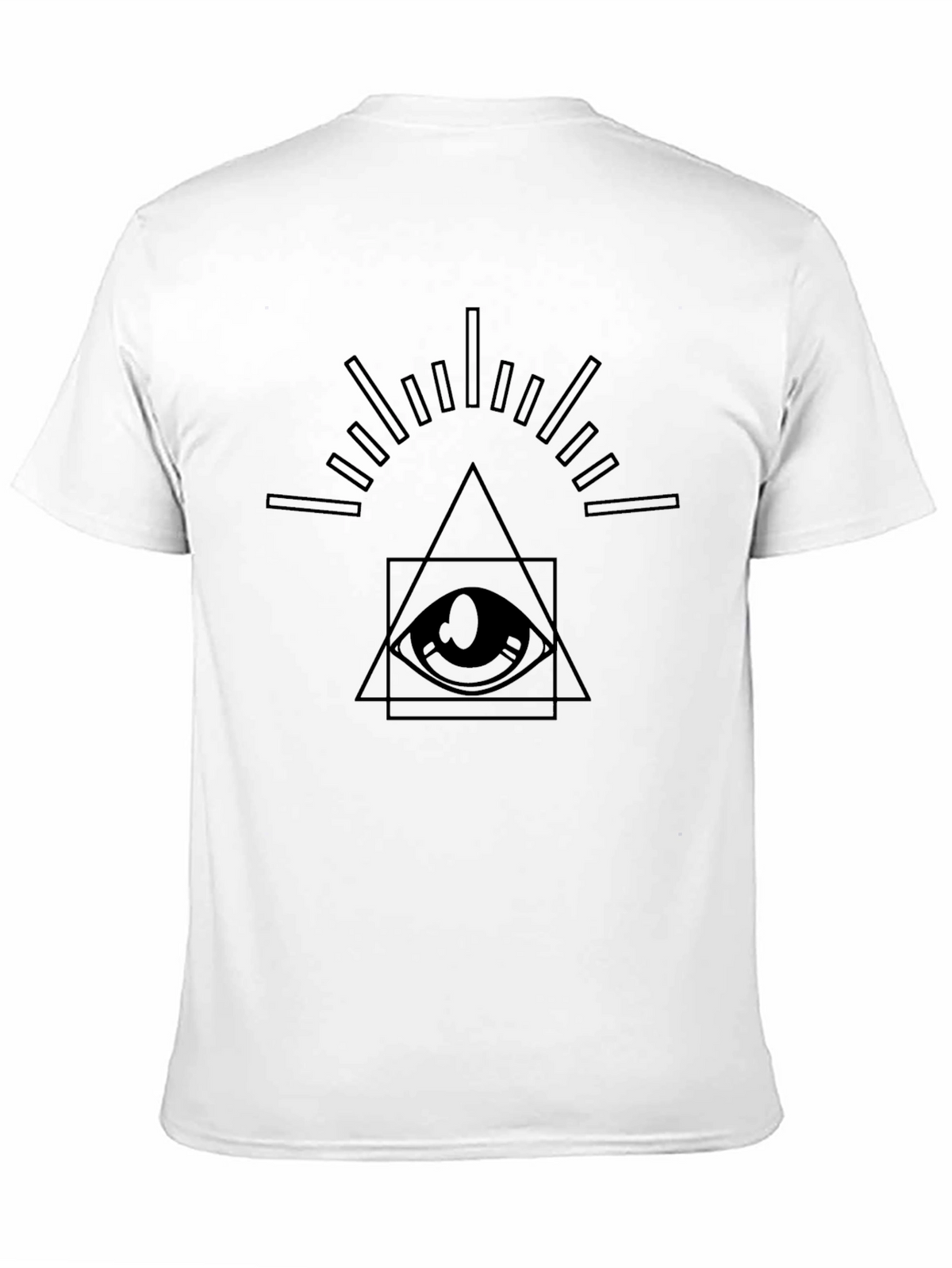 Illuminati Eye Graphic Tee - Mens Black T-Shirt