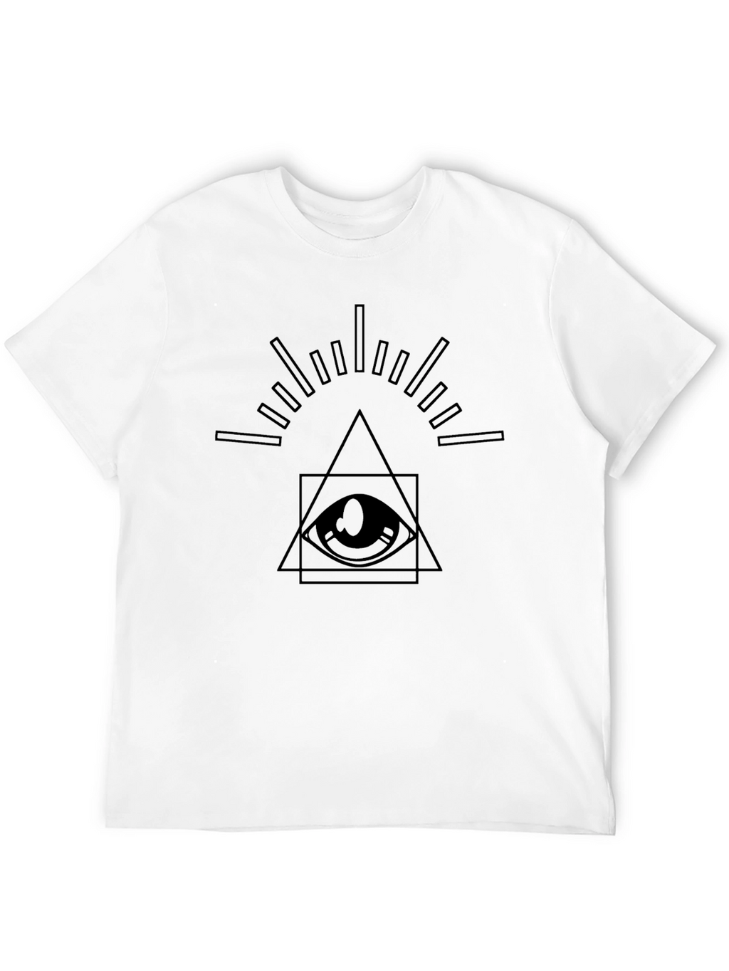 Illuminati Eye Graphic Tee - Mens Black T-Shirt