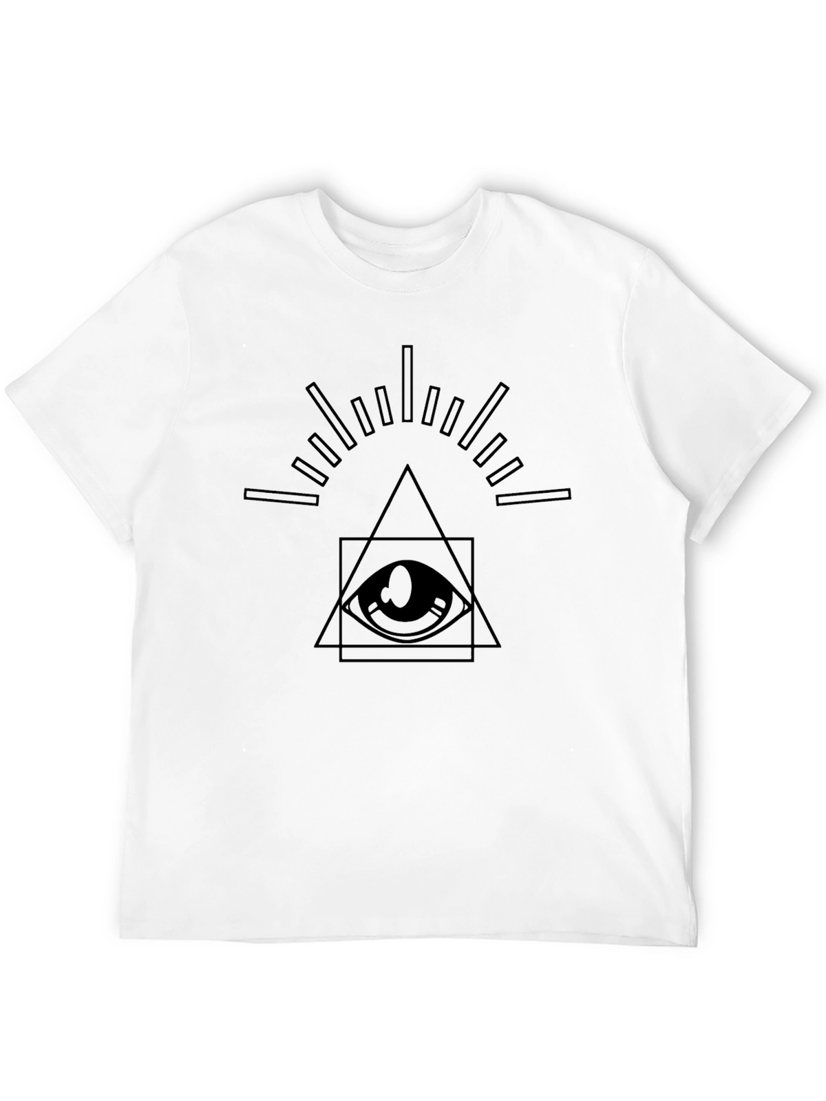 Illuminati Eye Graphic Tee - Mens Black T-Shirt