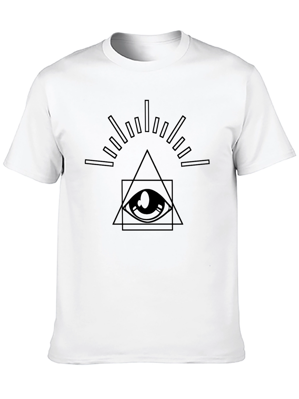 Illuminati Eye Graphic Tee - Mens Black T-Shirt