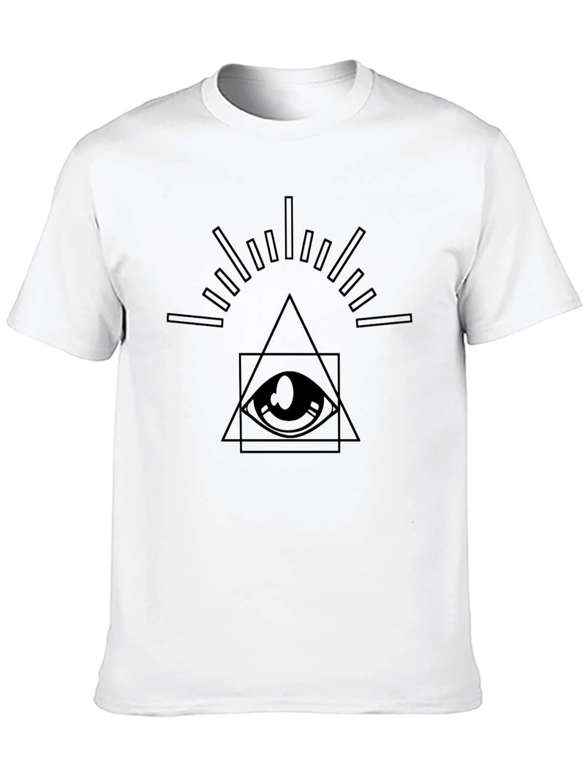 Illuminati Eye Graphic Tee - Mens Black T-Shirt