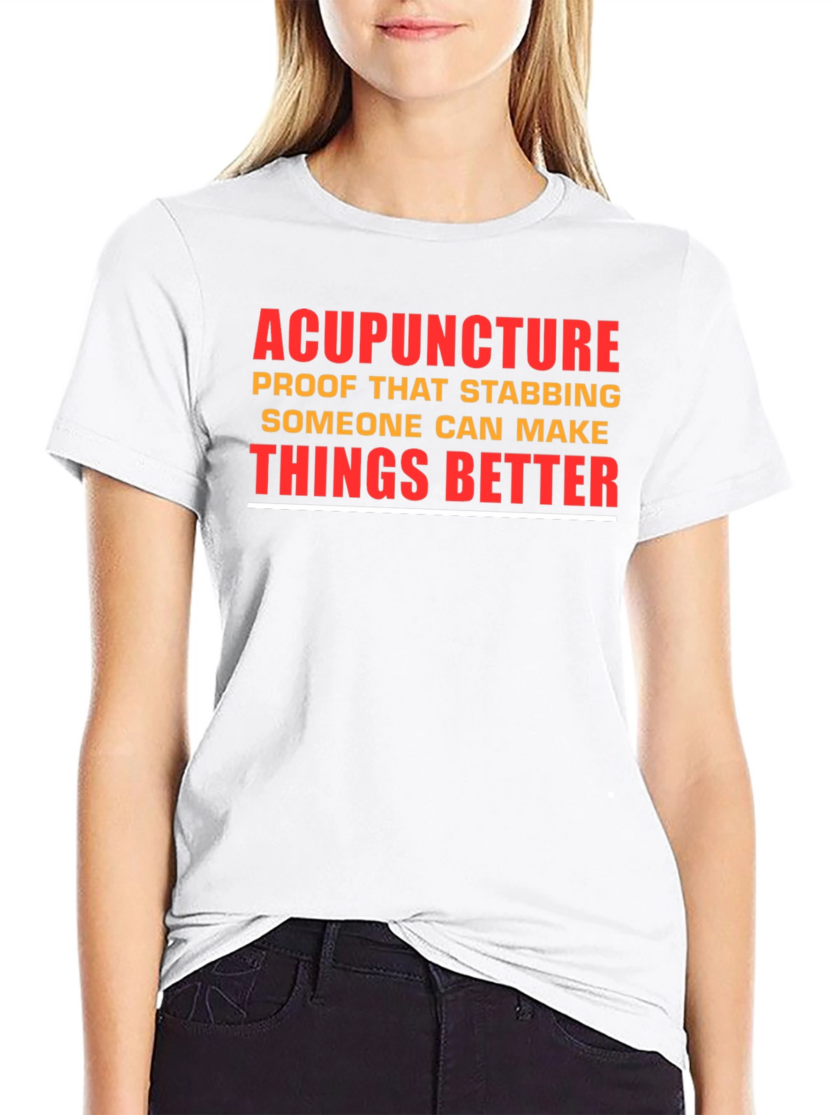 Acupuncture Stabbing T-Shirt - Funny Graphic Tee