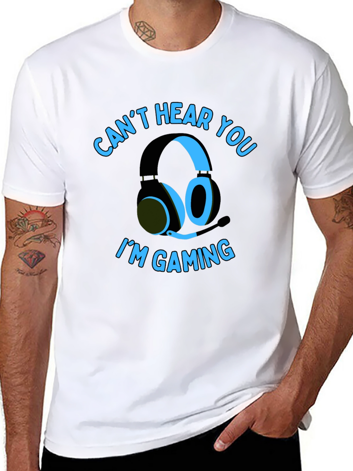 Gamer T-Shirt: Cant Hear You Im Gaming