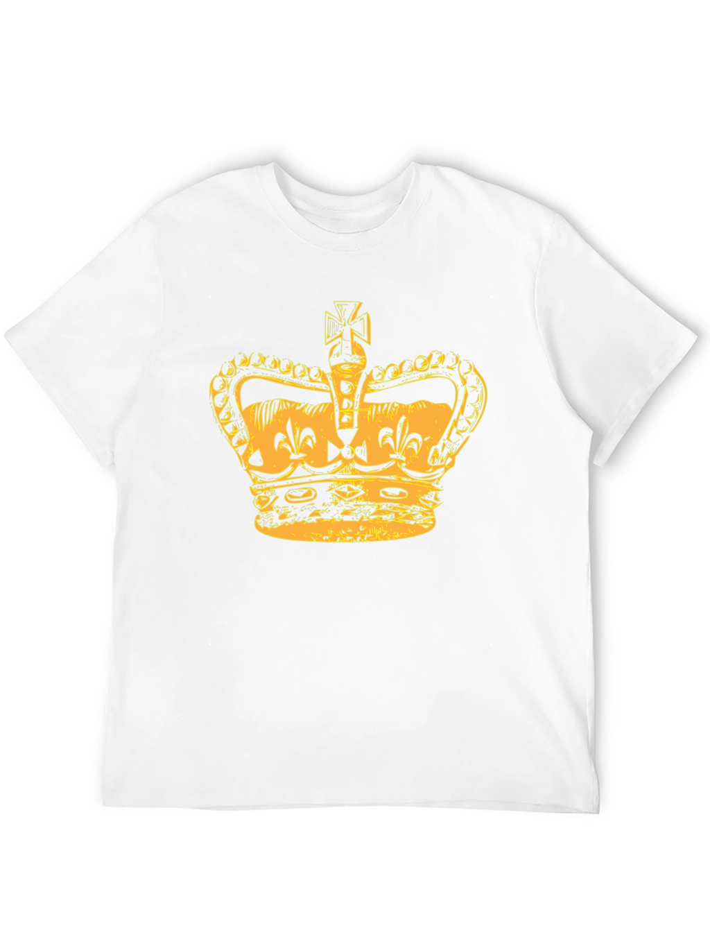 Crown Graphic Tee - Stylish Mens Black T-Shirt
