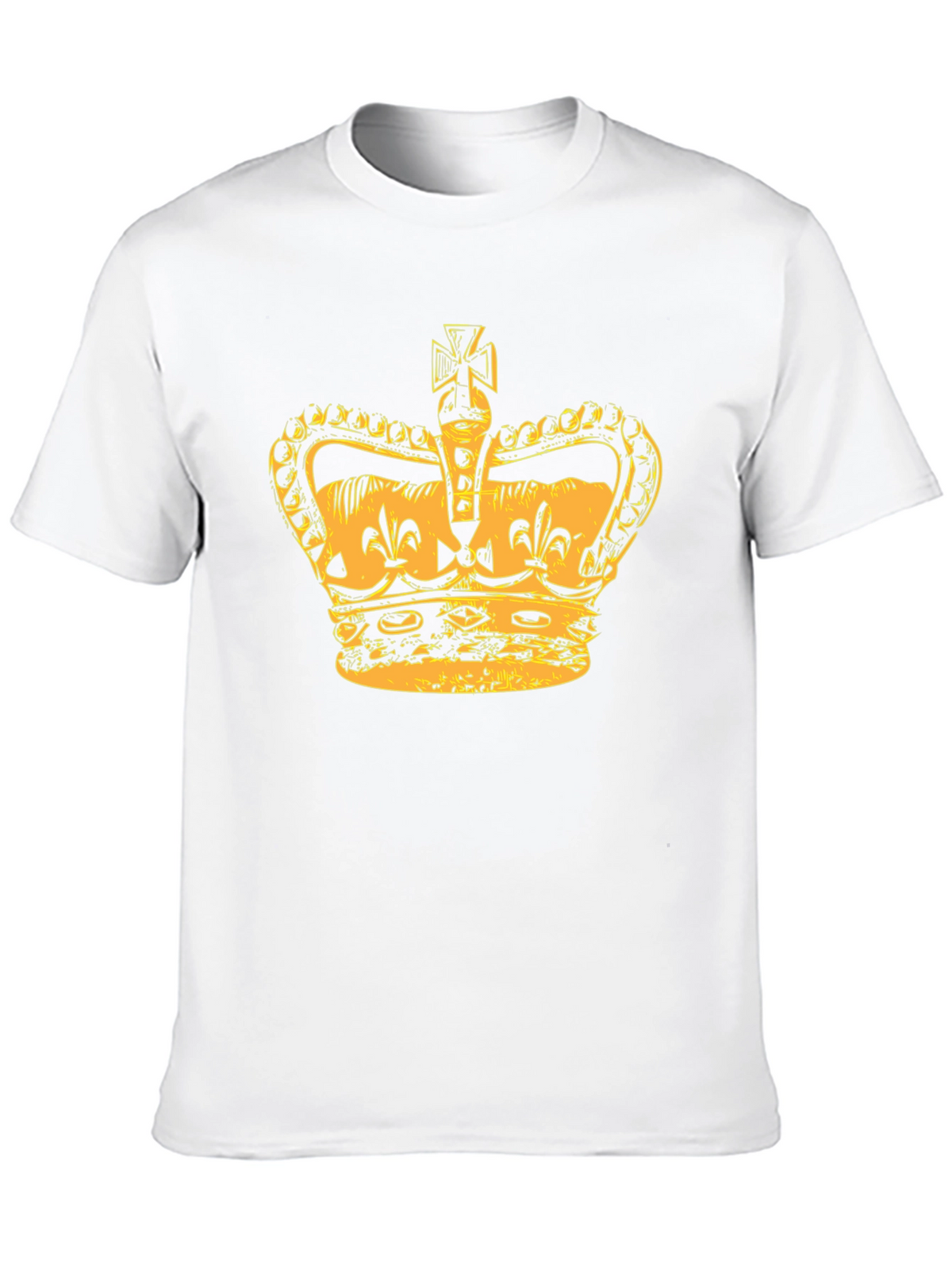 Crown Graphic Tee - Stylish Mens Black T-Shirt