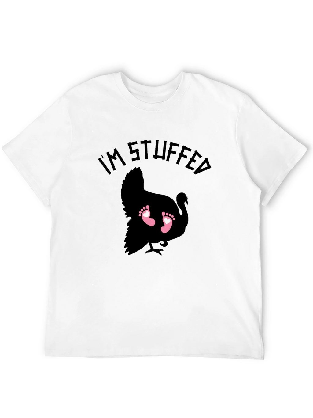 Im Stuffed Turkey Baby Feet Graphic Tee