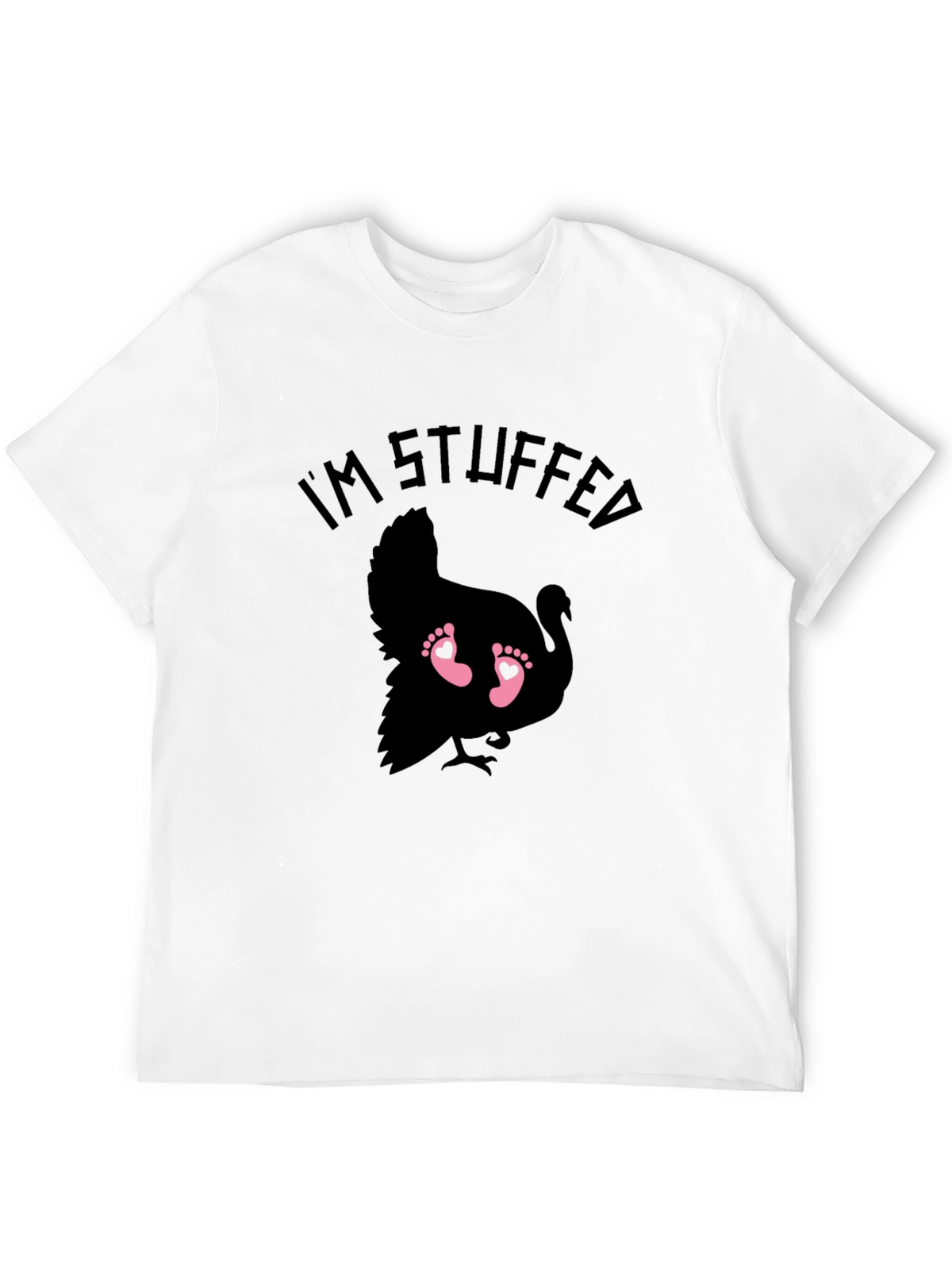 Im Stuffed Turkey Baby Feet Graphic Tee