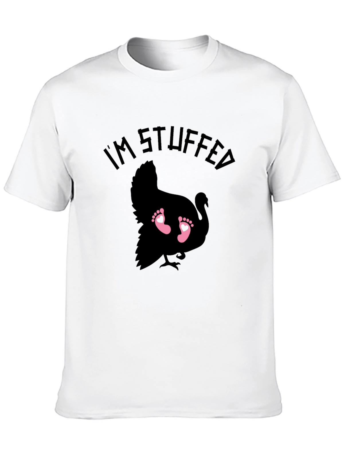 Im Stuffed Turkey Baby Feet Graphic Tee