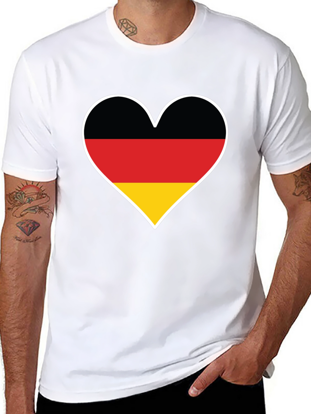 Germany Flag Heart T-Shirt