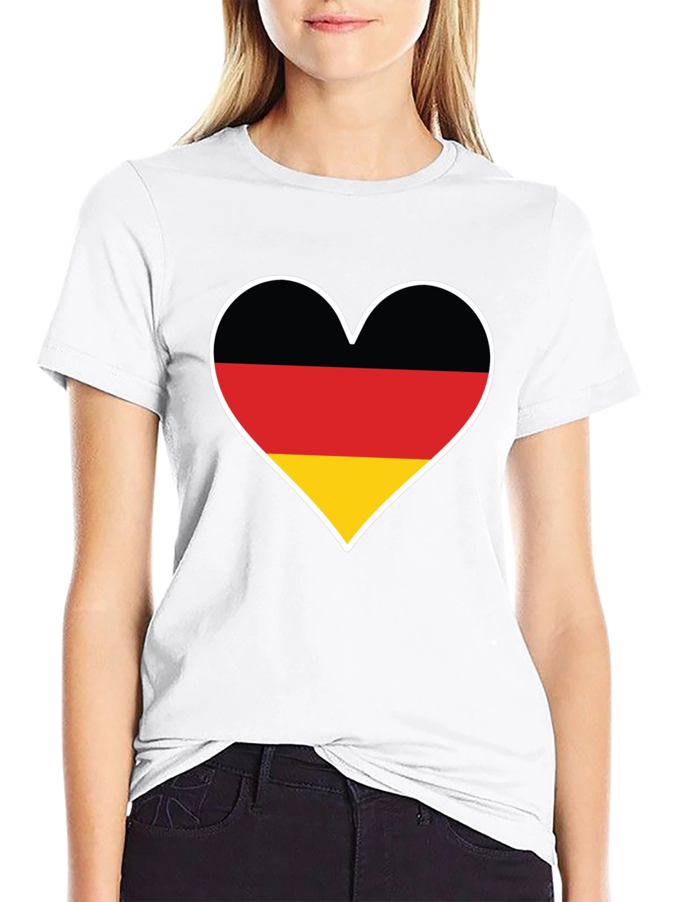 Germany Flag Heart T-Shirt