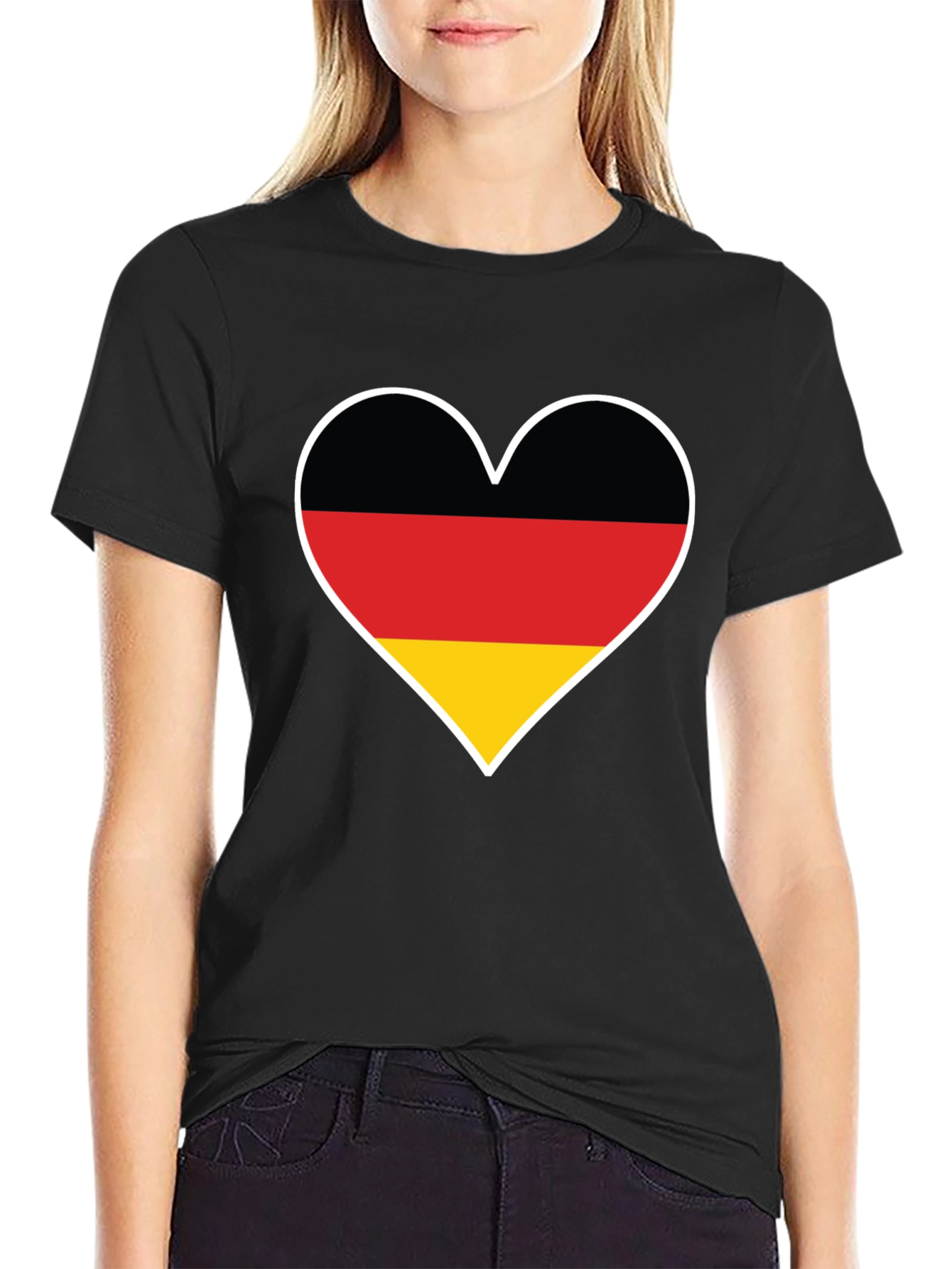 Germany Flag Heart T-Shirt