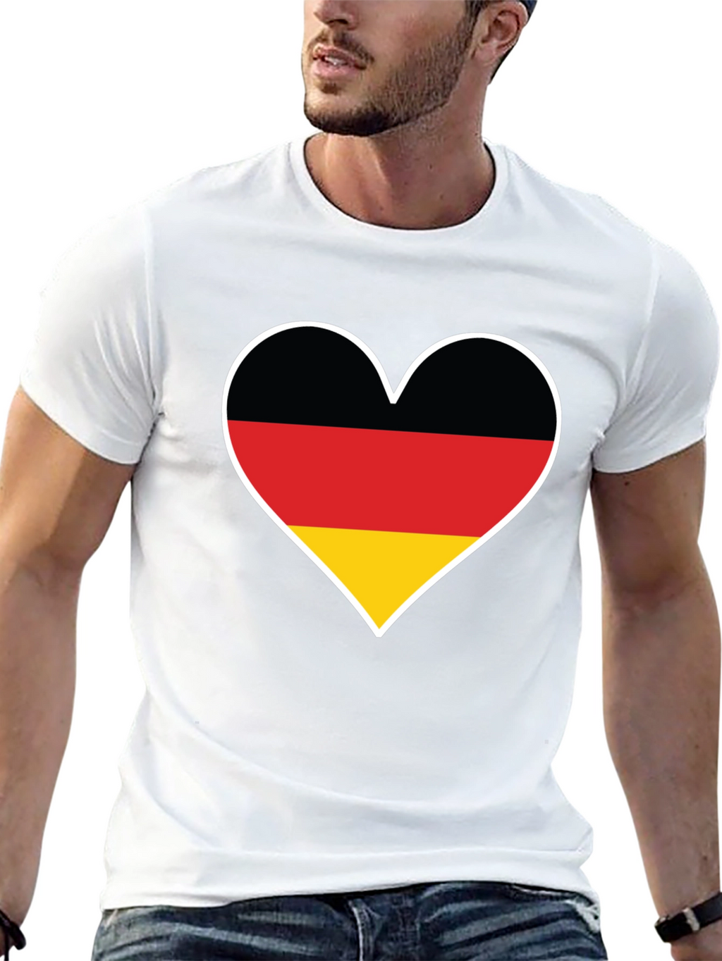 Germany Flag Heart T-Shirt