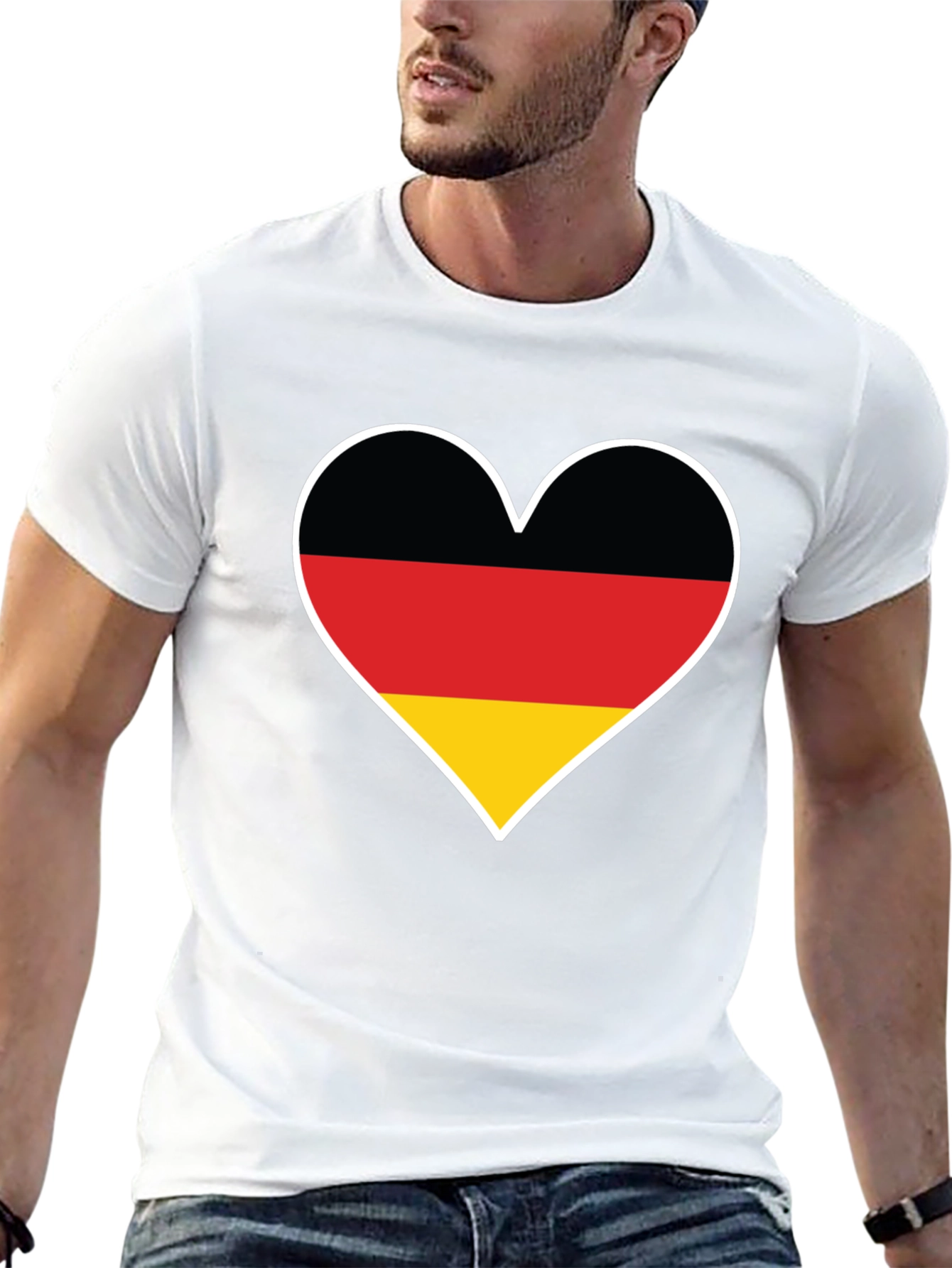 Germany Flag Heart T-Shirt