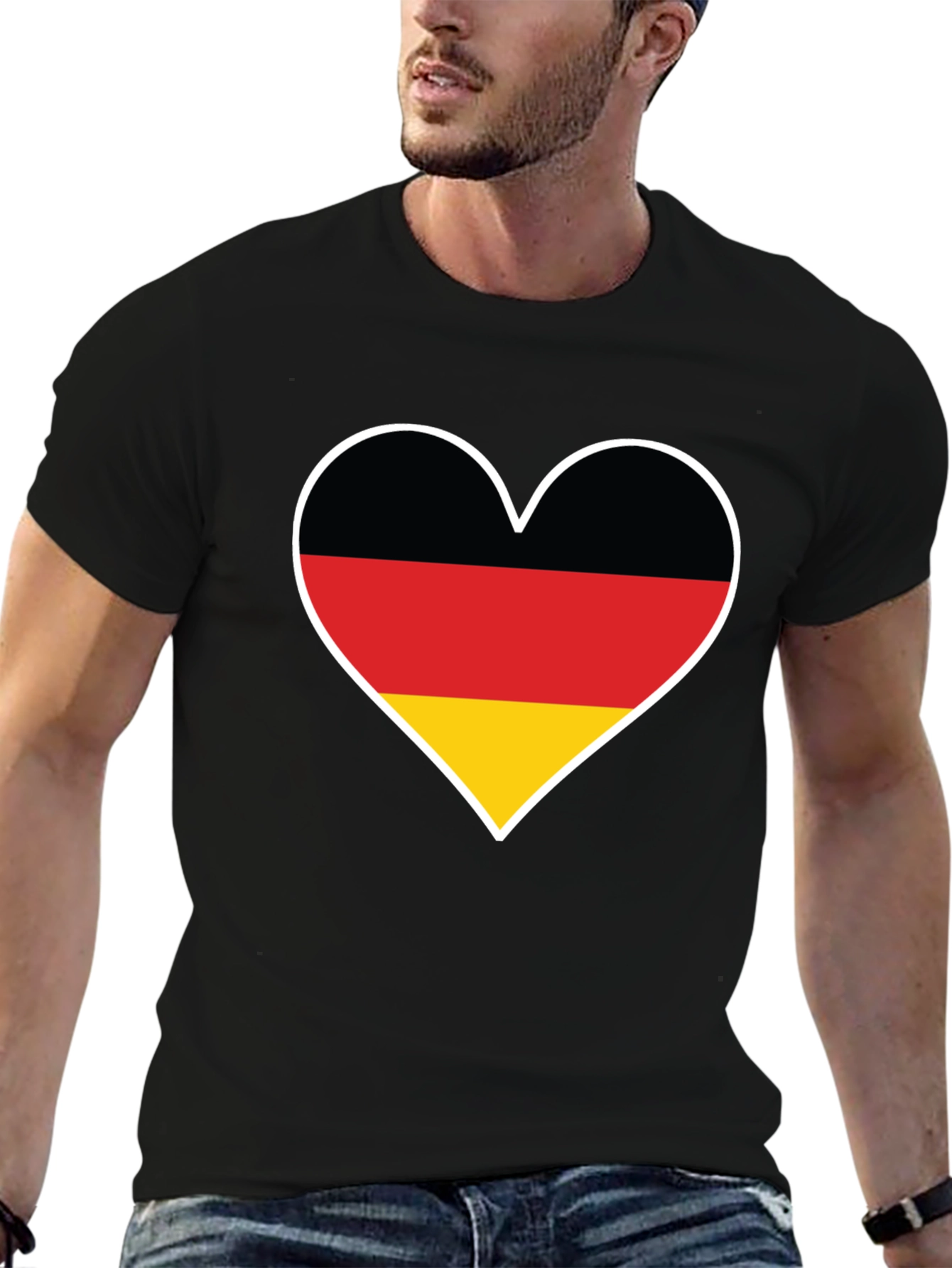Germany Flag Heart T-Shirt