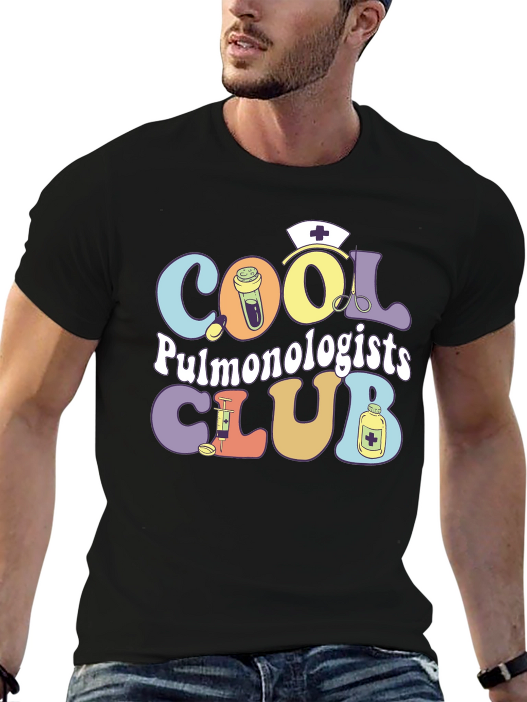 Cool Pulmonologists Club Graphic T-Shirt