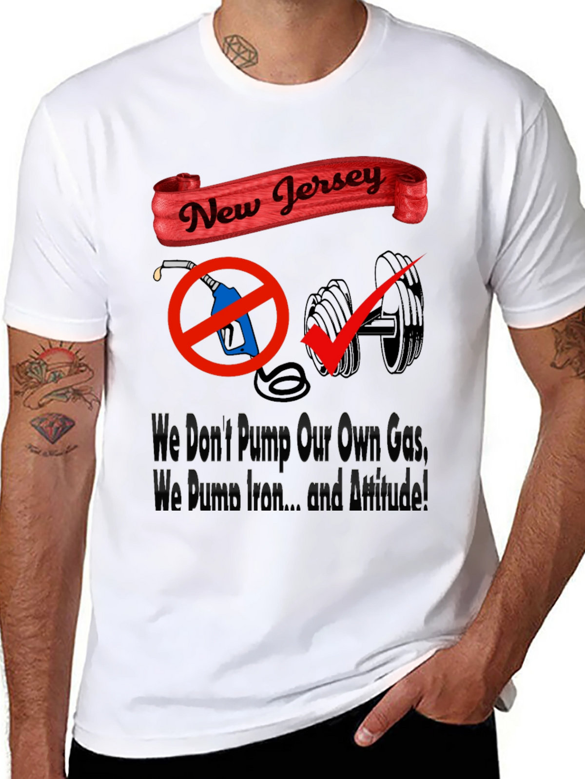 New Jersey Pride: Gas vs. Gains T-Shirt