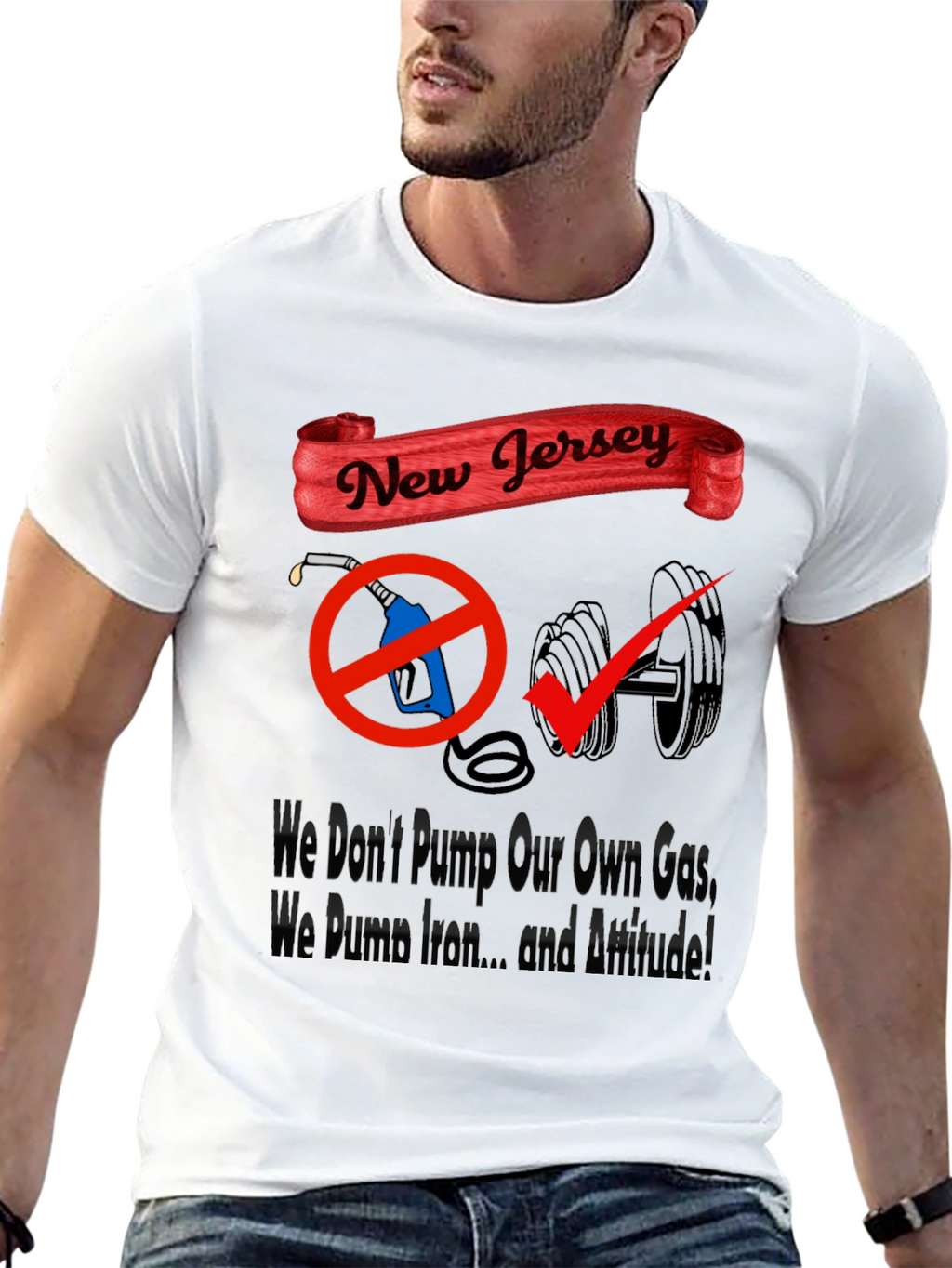 New Jersey Pride: Gas vs. Gains T-Shirt