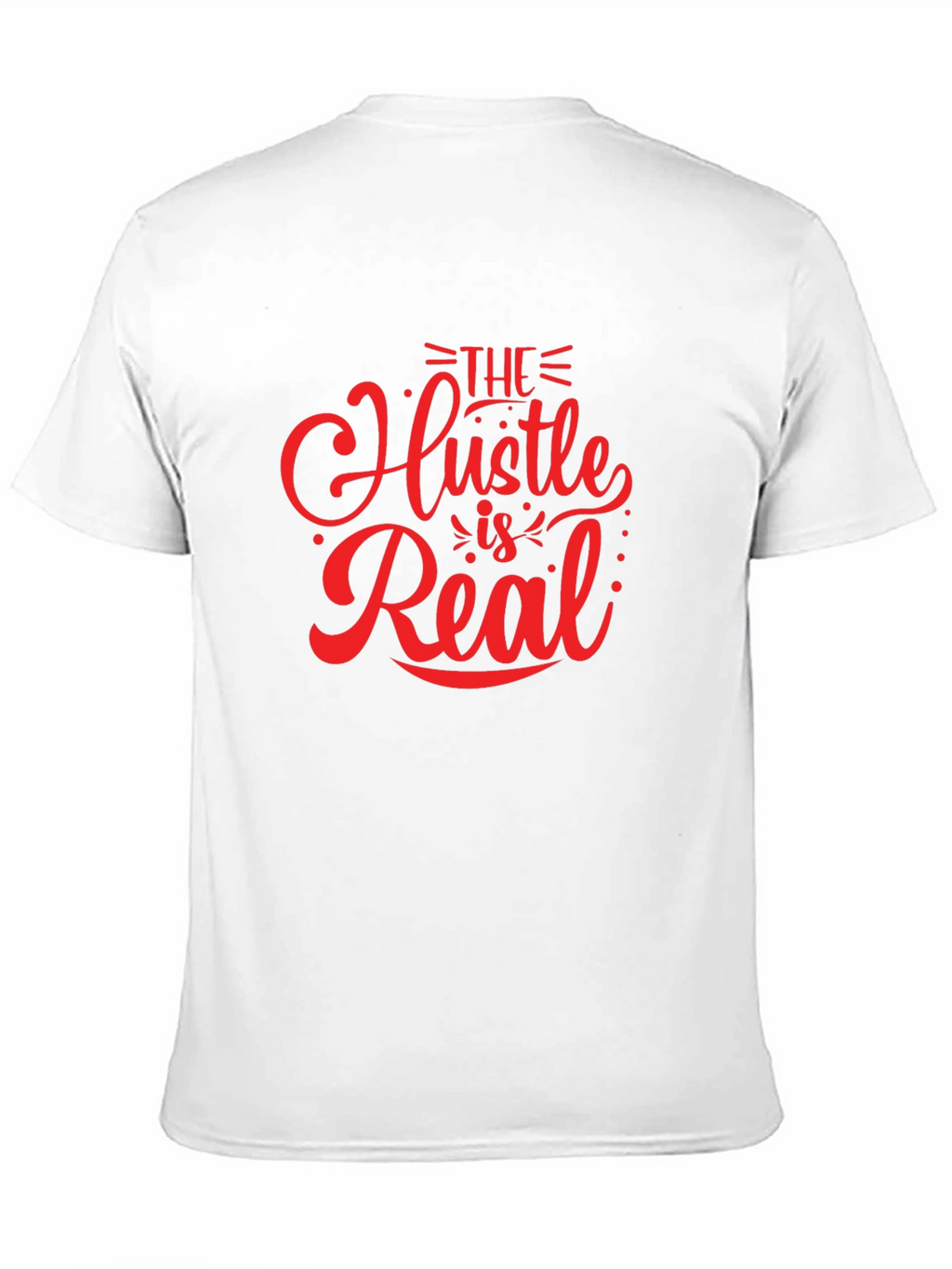 The Hustle is Real Black Graphic T-Shirt