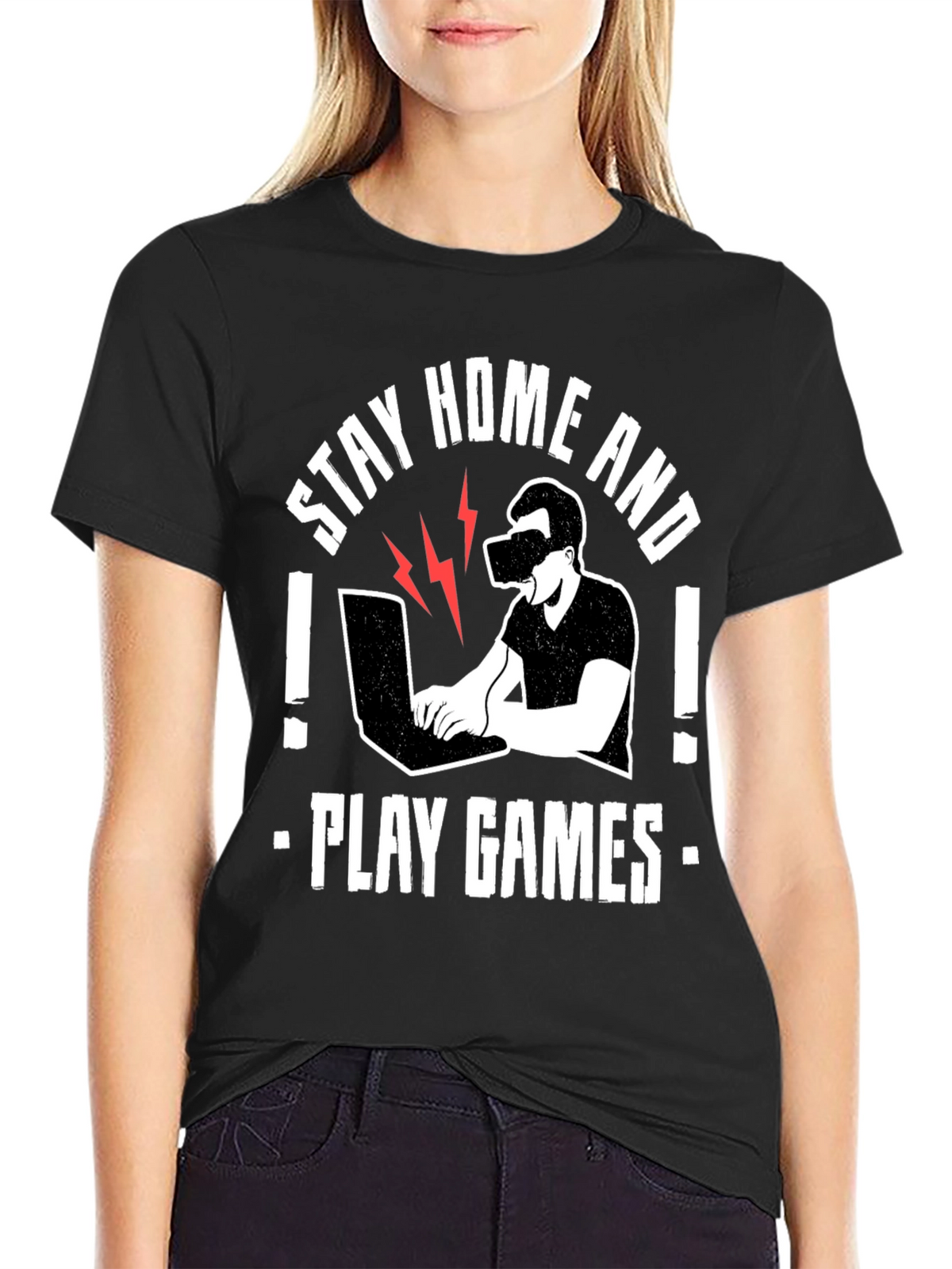 Stay Home and Play Games T-Shirt