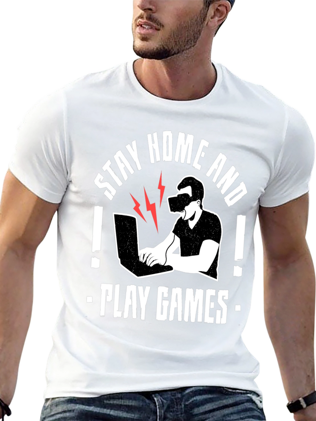 Stay Home and Play Games T-Shirt