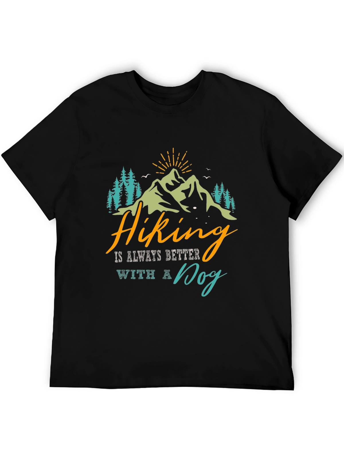 Hiking With a Dog Graphic Tee