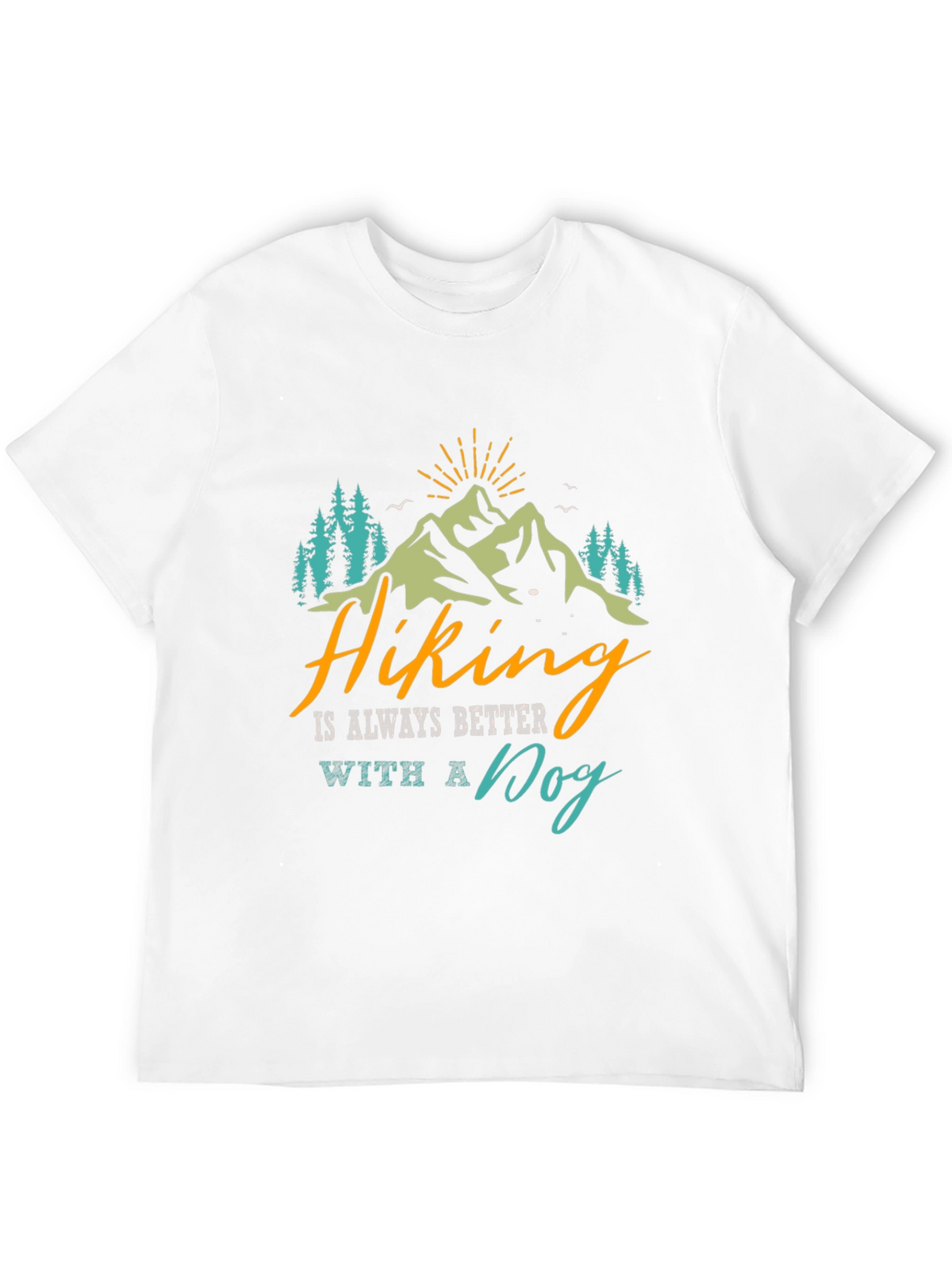 Hiking With a Dog Graphic Tee