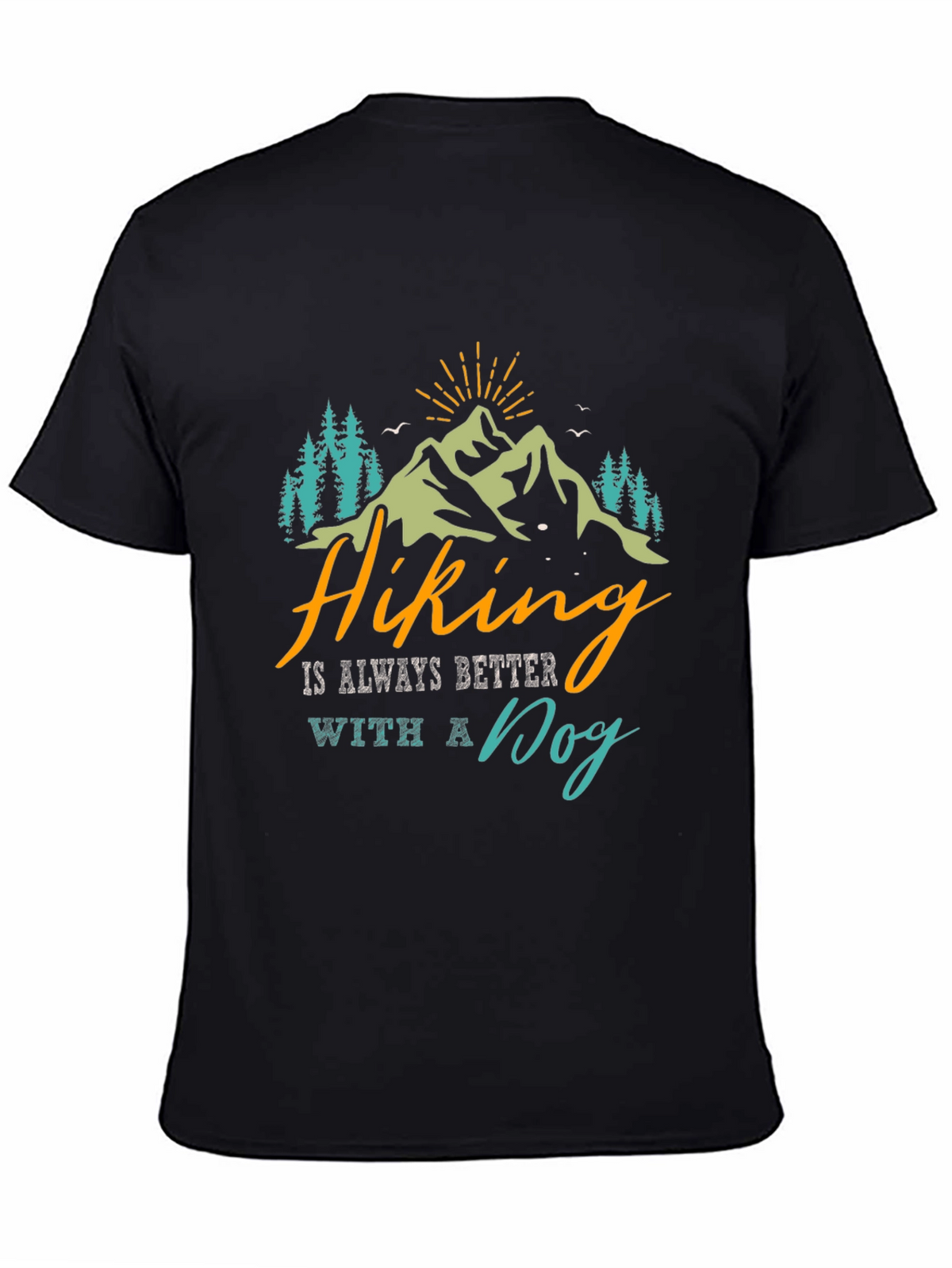 Hiking With a Dog Graphic Tee