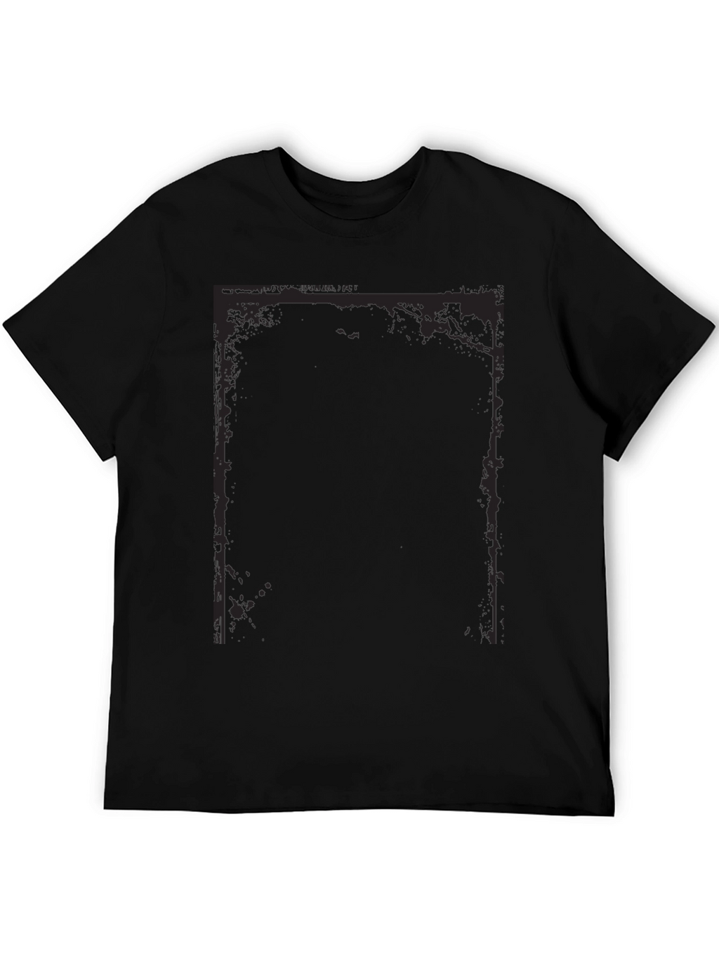 Edgy Graphic Tee - Black Cotton Blend