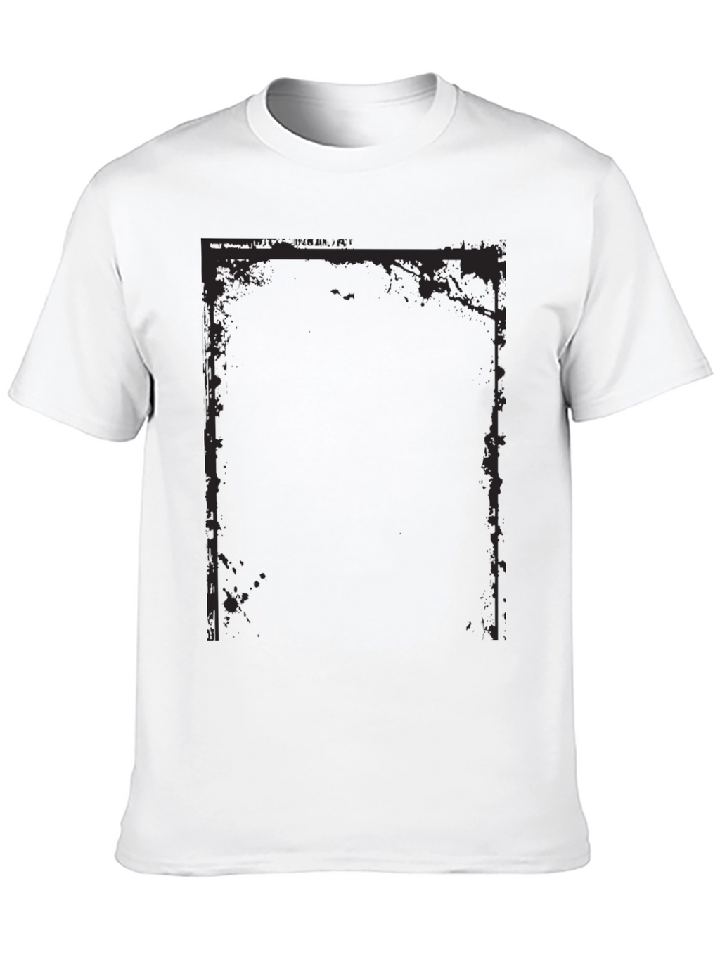 Edgy Graphic Tee - Black Cotton Blend
