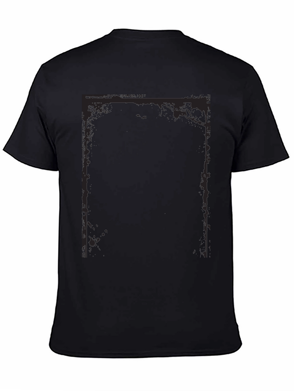 Edgy Graphic Tee - Black Cotton Blend