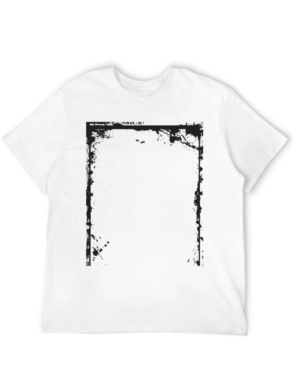 Edgy Graphic Tee - Black Cotton Blend