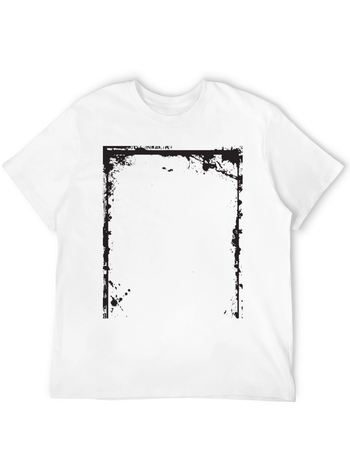 Edgy Graphic Tee - Black Cotton Blend