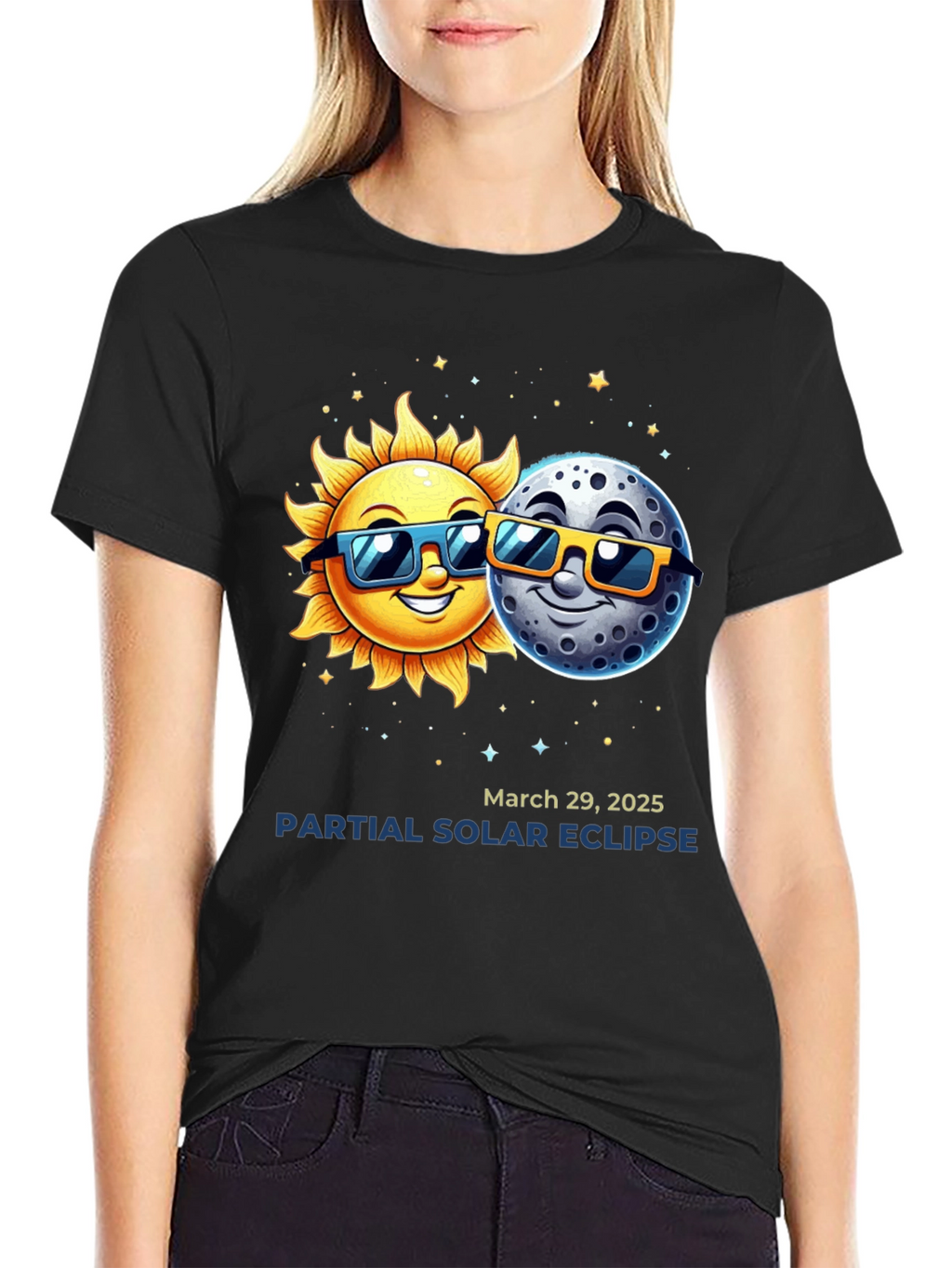 Solar Eclipse 2025 T-Shirt - Sun & Moon Tee