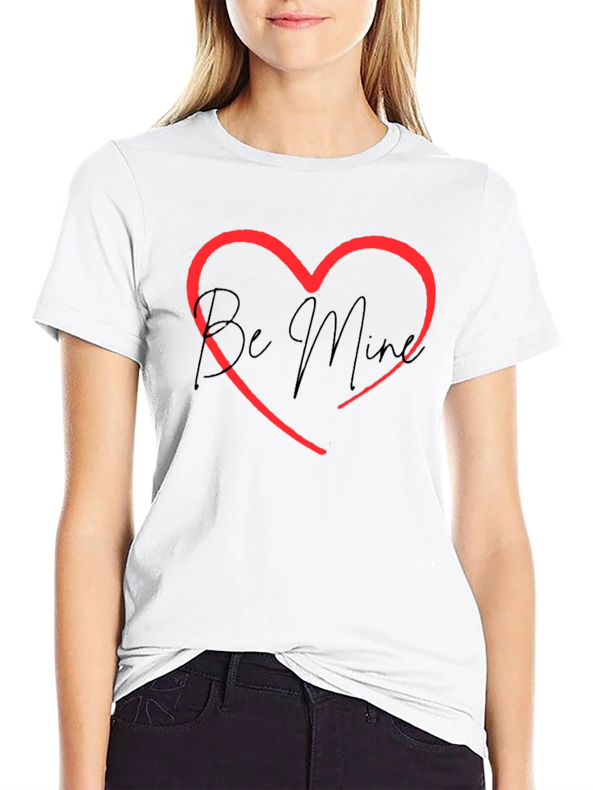 Be Mine Heart Graphic Tee