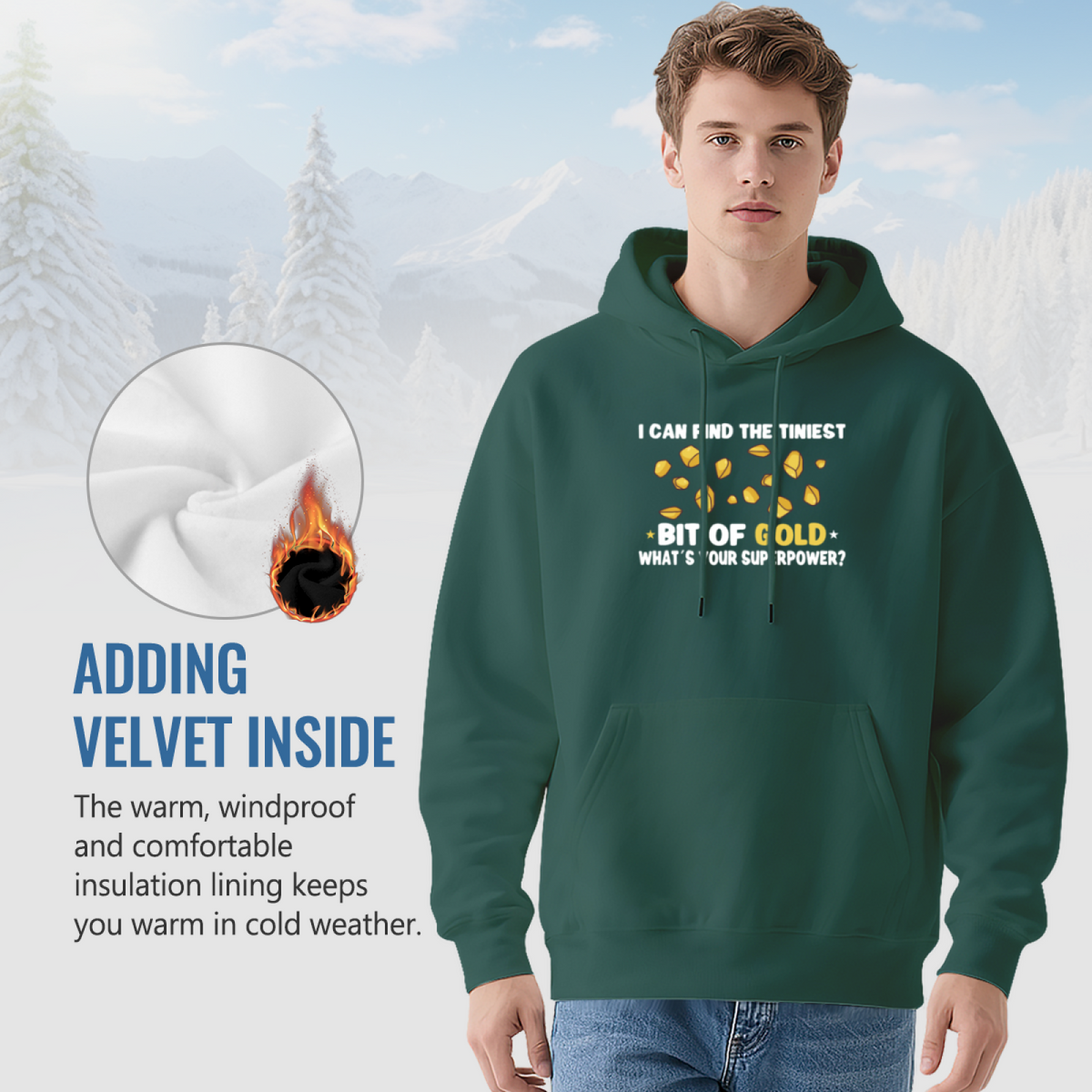 Gold Finder Superpower Hoodie