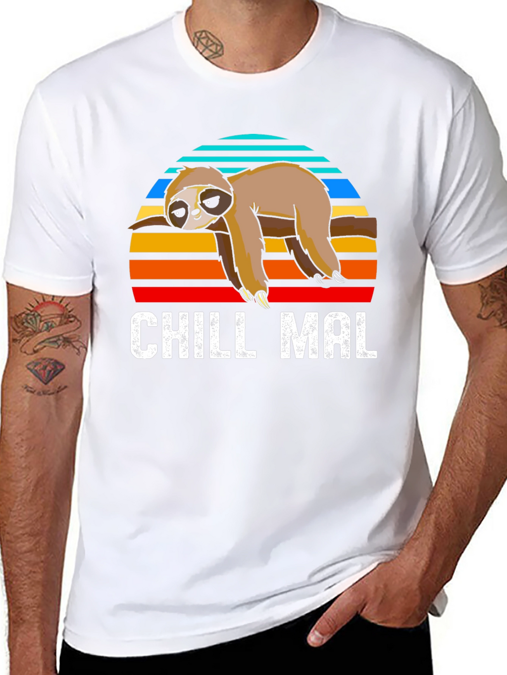 Chill Mal Sloth T-Shirt - Relaxed Comfort