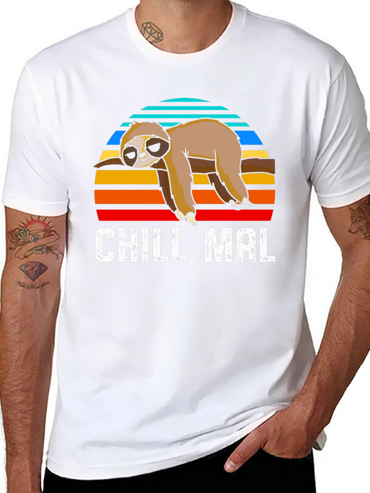 Chill Mal Sloth T-Shirt - Relaxed Comfort